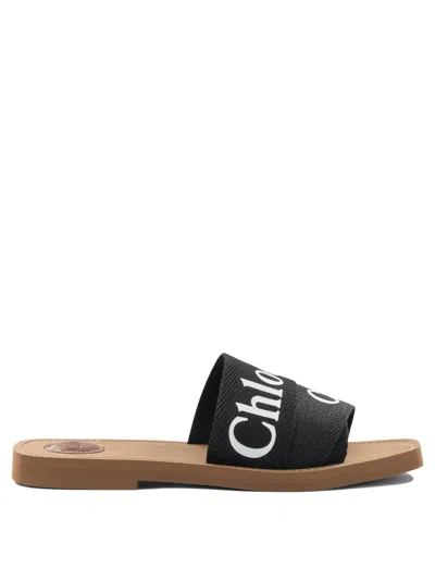 Chloé Women "woody" Slides In Black