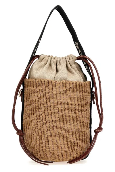 Chloé Women 'woody Small Bucket Bag In White