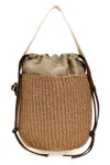 Chloé 'woody' Small Bucket Bag In White