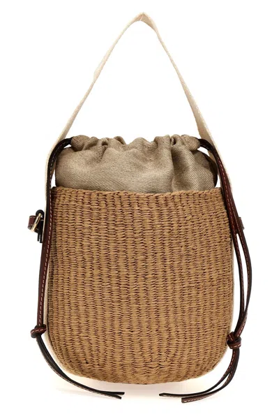 Chloé Women 'woody' Small Bucket Bag In White