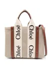 Chloé Women's Woody Small Canvas Tote Bag In Brown
