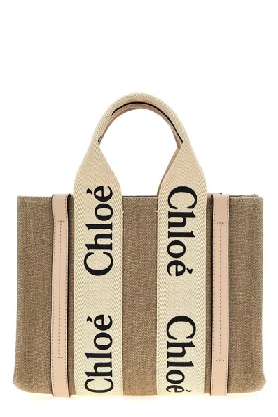 Chloé Women 'woody' Small Handbag In Pink