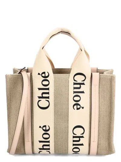 Chloé Women's Woody Small Tote In Cementpink
