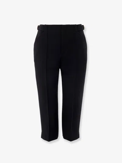 Chloé Chloe' Women Wool Capri Trousers In Black