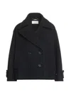 Chloé Double-breasted Buttoned Coat In Black