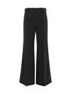 Chloé Low-waisted Tailored Trousers In Black
