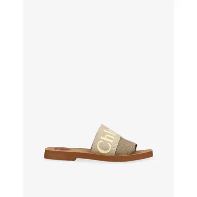 Chloé Womens Chloe Woody Canvas Sandals In Multi