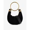 Chloé Womens Chloe Bracelet-handle Mini Suede Handbag In Black