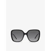 CHLOÉ CHLOE WOMEN'S BLACK CH0173S SQUARE-FRAME ACETATE SUNGLASSES