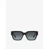 Chloé Ch0190s Square-frame Acetate Sunglasses