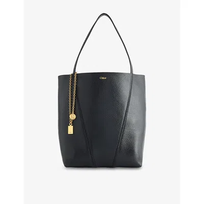 Chloé Womens Chloe Spin Medium Leather Tote Bag