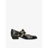 Chloé Chloe Elegant Pumps With Leather Construction And 4cm Heel Height In Black