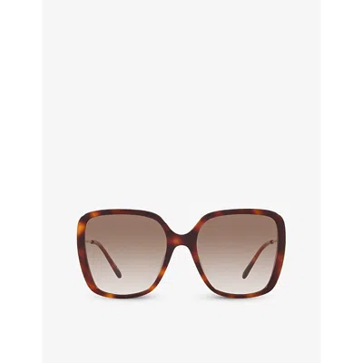 Chloé Chloe Womens Brown Ch0173s Square-frame Acetate Sunglasses