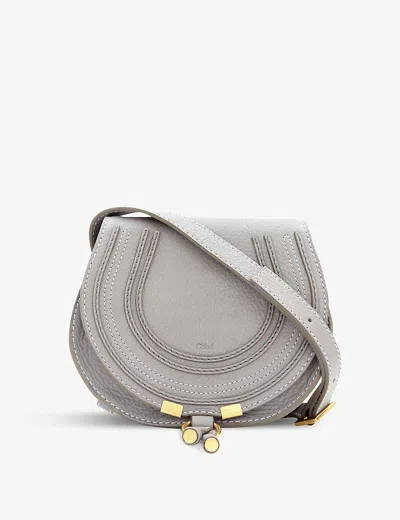Chloé Grey Marcie Small Leather Cross Body Bag