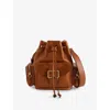 Chloé Womens Clay Brown Camera Leather Bucket Bag In Clay Brown