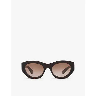 Chloé Womens Ch0220s Cat-eye Acetate Sunglasses Brown
