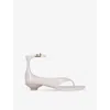 Chloé Chloe Women Pastel Pink Tpu Chloe Jelly Thong Sandals In White