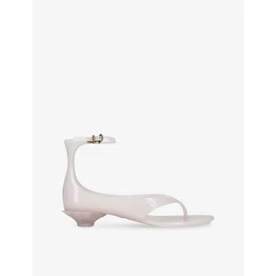 CHLOÉ WOMENS PALE PINK JELLY SANDALS EUR 40 / 7 UK