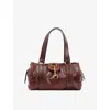 Chloé Womens Dark Ebony Kerala Clasp-closure Leather Shoulder Bag In Dark Ebony