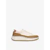 Chloé Chloe Nama Panelled Suede Sneakers In Brown/oth