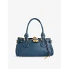 Chloé Womens Tapestry Blue Paddington Leather Top-handle Bag In Blue