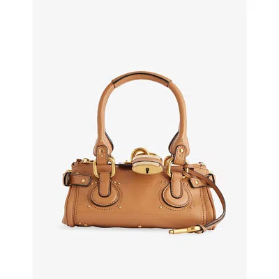 Chloé Womens Mustang Brown Paddington Small Leather Top-handle Bag