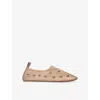Chloé Rita Blushy Beige Ballet Flats In Transparent Mesh Women In Pink