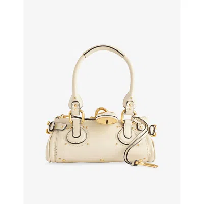 Chloé Womens Cloudy Cream Paddington Small Leather Top-handle Bag In Gray