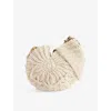 Chloé Shell Shape Crochet Crossbody Bag Adjustable Strap In Deep Ivory