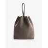 Chloé Womens Flannel Grey Spin Large Leather Tote Bag