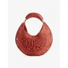 Chloé X Made For A Woman Summer Banana Small Raffia Shoulder Bag In Brown