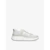 Chloé Womens Grey Nama Mesh And Suede Low-top Trainers Eur 42/ 9 Uk