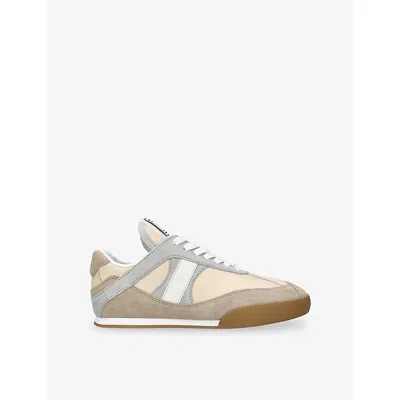 Chloé Womens Grey/other Kick Low Suede Trainers Eur 38/5 Uk In Gray