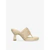 Chloé Isla Crochet Espadrille Sandal In Brown