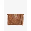 Chloé Womens Multicolor Beige 1 Embroidered Raffia Shoulder Bag