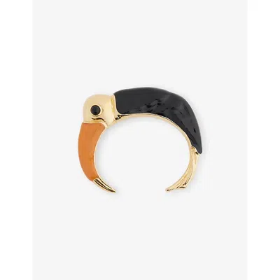 Chloé Womens Multicolor Black Tropicus Brass Cuff Bracelet