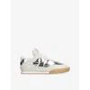 Chloé Womens Mult/other  Kick Metallic-leather And Suede Low-top Trainers Eur 38/5 Uk In Multi