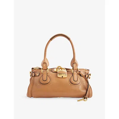 Chloé Womens Mustang Brown Paddington Leather Shoulder Bag