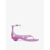 Chloé Chloe Women Fluo Pink Tpu Chloe Jelly Thong Sandals