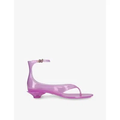 Chloé Pink Jelly Thong Sandals, Flat Sandals, It36 / Uk3 In Pink Fizz