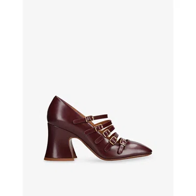 Chloé Womens Purple Janis 80 Leather Courts Eur 39.5 / 6.5 Uk