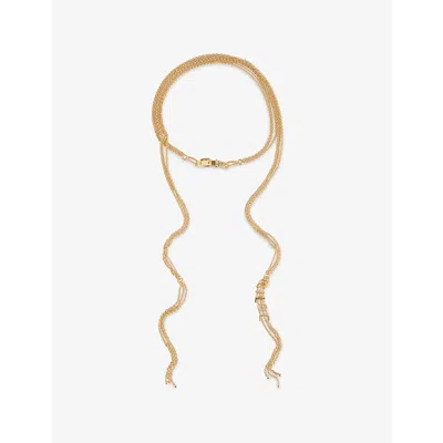Chloé Womens Vintage Gold Belt Choker Brass Necklace