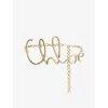 Chloé Iconic Embellished Gold-tone Belt In Vintage Gold