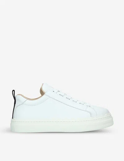 Chloé Leather Lauren Sneakers In White