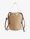 Chloé Woody Basket Bucket Bag In White
