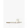 Chloé Marcie Sandals In Leather In White/oth