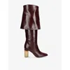 Chloé 85mm Georgia Leather Tall Boots