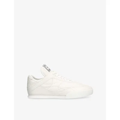 Chloé Womens Chloe Kick Brand-patch Leather Low-top Trainers In White