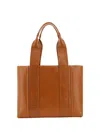 Chloé Woody Medium Embroidered Leather Tote