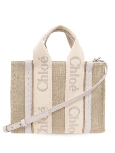 Chloé Woody Bag Bags In Grey